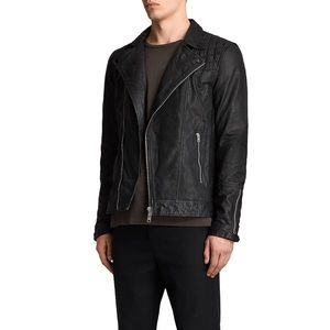 All Saints Kushiro men’s leather jacket